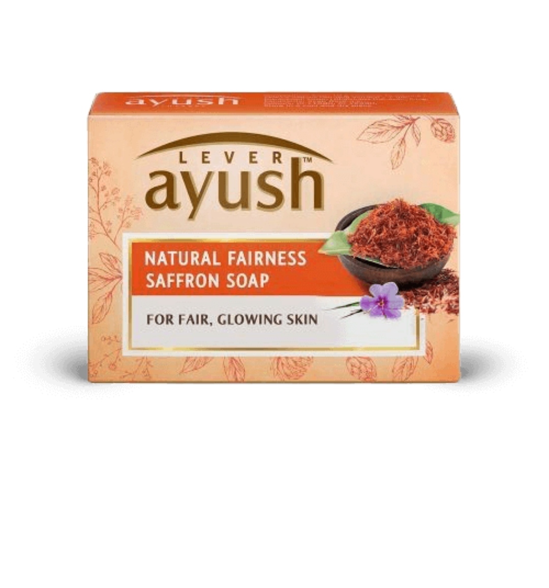 Ayush Bathing Soap Natural Fairness saffron