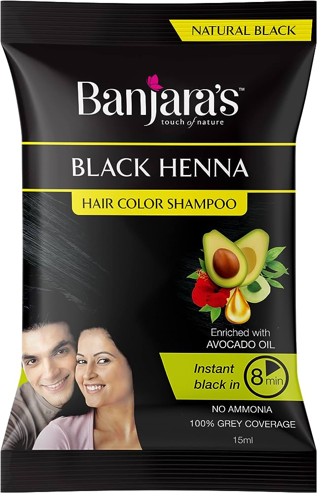 Banjara's Black Henna- Hair Color Shampoo